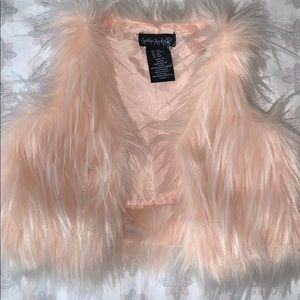 Kids faux fur vest